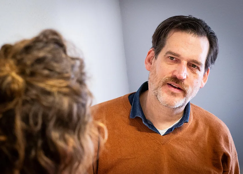 Marc Liedtke im Gespräch.