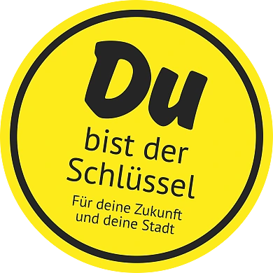Logo, du bist der Schlüssel für deine Zukunft und deine Stadt.