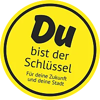 Logo, du bist der Schlüssel für deine Zukunft und deine Stadt.