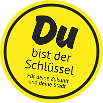 Logo, du bist der Schlüssel für deine Zukunft und deine Stadt.