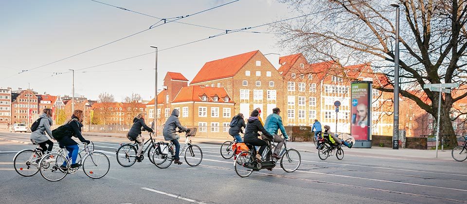 Fahrradfahrer:innen in Bremen